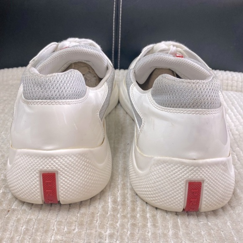 Men’s Prada Sneakers White Grey Size 10 - Picture 10 of 12